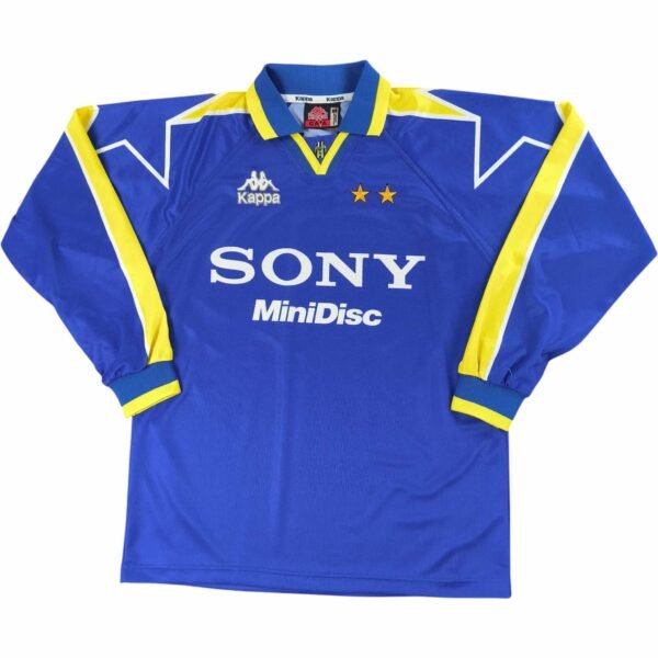 Juventus 1996-97 Kappa vendég hosszú ujjú foci mez M-es