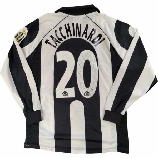 Juventus 1997-98 Kappa hazai hosszú ujjú Alessio Tacchinardi foci mez M-es