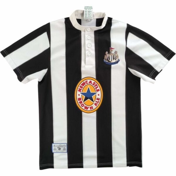 Newcastle United 1995-97 Score Draw hazai retro foci mez M-es