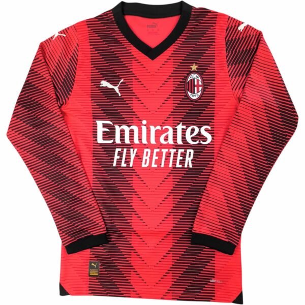 AC Milan 2023-24 Puma hazai hosszú ujjú foci mez XS-es