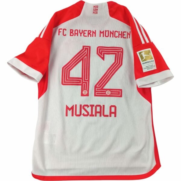 Bayern München 2023-24 Adidas hazai Jamal Musiala foci mez gyerek 152-es
