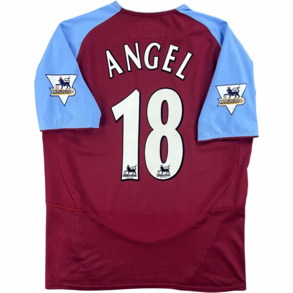 Aston Villa 2003-04 Diadora hazai Juan Pablo Angel foci mez S-es
