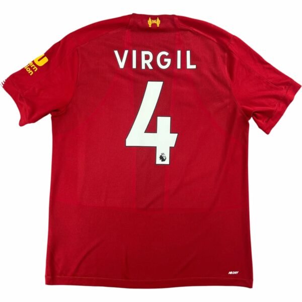 Liverpool 2019-20 New Balance hazai Virgil van Dijk foci mez L-es