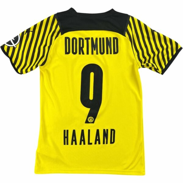 Borussia Dortmund 2021-22 Puma hazai Erling Haaland foci mez XS-es