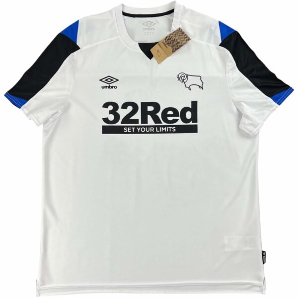 Derby County 2021-22 Umbro hazai *Új* foci mez XXL-es