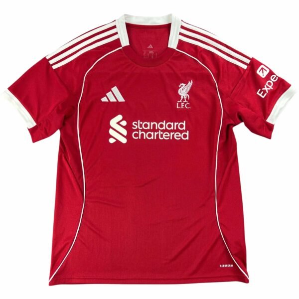 Liverpool 2025-26 Adidas hazai foci mez L-es