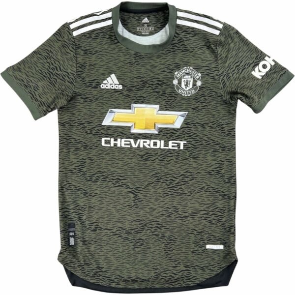 Manchester United 2020-21 Adidas vendég Player Issue foci mez S-es
