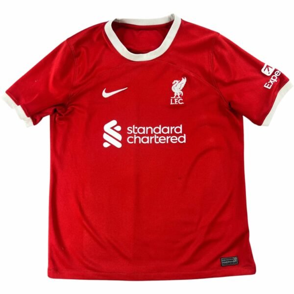 Liverpool 2023-24 Nike hazai foci mez gyerek XL-es