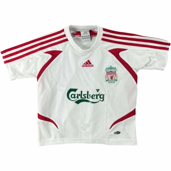 Liverpool 2007-08 Adidas vendég foci mez gyerek 104-es