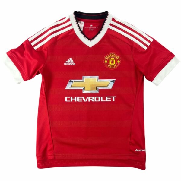 Manchester United 2015-16 Adidas hazai foci mez gyerek 152-es