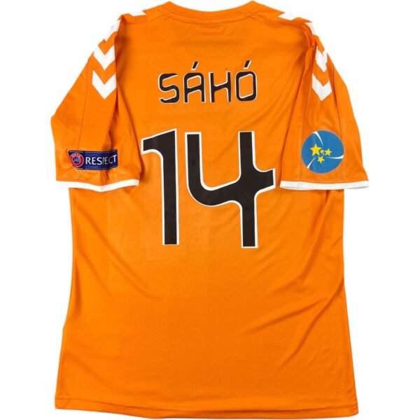 Győri ETO futsal Sáhó Kristóf UEFA Futsal Cup *Match worn* foci mez S-es