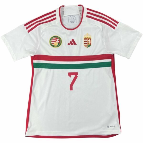 Magyarország Magyar válogatott 2022-23 Adidas vendég #7 foci mez M-es