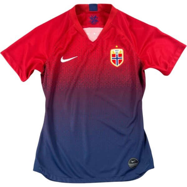 Norvégia Norvég válogatott 2019-20 Nike hazai foci mez női S-es