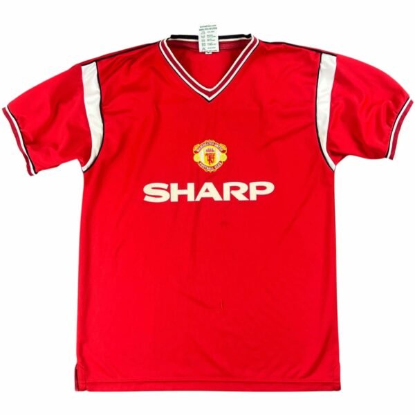 Manchester United 1984-86 Score Draw hazai retro foci mez M-es
