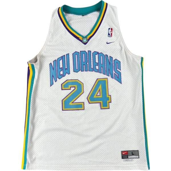 New Orleans Hornets Jamal Mashburn Nike NBA mez L-es