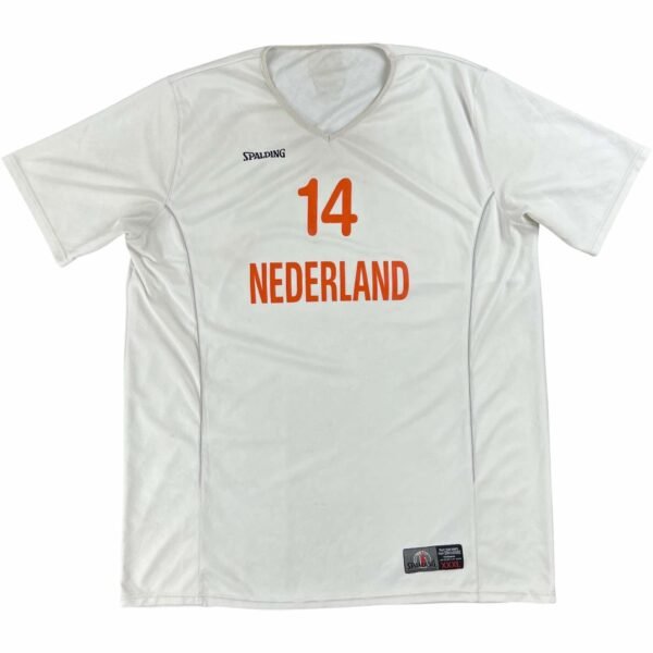 Hollandia Holland válogatott Spalding #14 kosárlabda bemelegítő felső 3XL-es