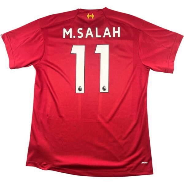 Liverpool 2019-20 New Balance hazai Mohamed Salah foci mez XL-es