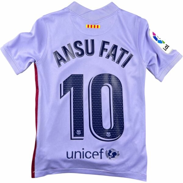 FC Barcelona 2021-22 Nike vendég Ansu Fati foci mez gyerek 128-137-es