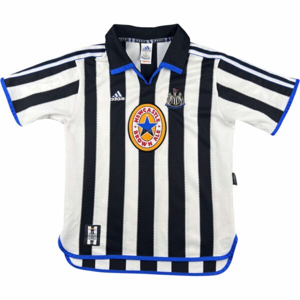 Newcastle United 1999-00 Adidas hazai "Mark" foci mez gyerek 164-es