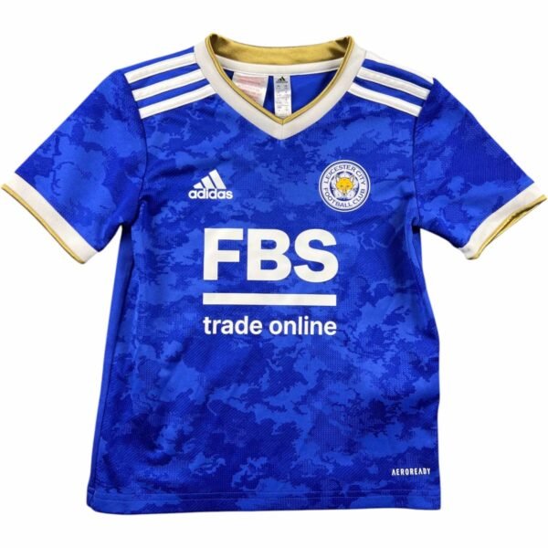 Leicester City 2021-22 Adidas hazai foci mez gyerek 116-os