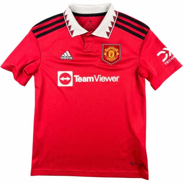Manchester United 2022-23 Adidas hazai foci mez gyerek 152-es