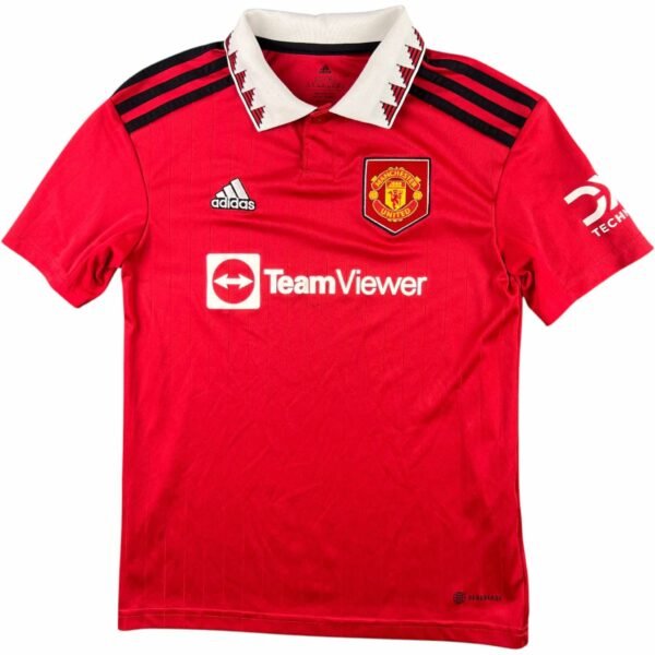 Manchester United 2022-23 Adidas hazai foci mez gyerek 152-es