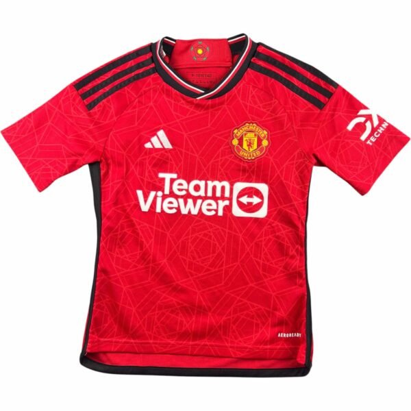 Manchester United 2023-24 Adidas hazai foci mez gyerek 140-es