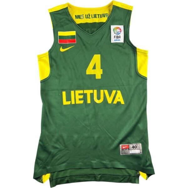 Lithuania Agne Cerneckyte Nike hazai kosárlabda mez 40-es