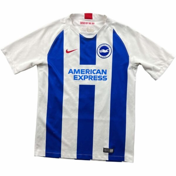 Brighton & Hove Albion 2018-19 Nike hazai "Simmo #16" foci mez gyerek XL-es
