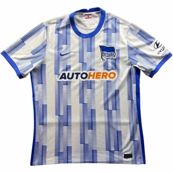 Hertha Berlin 2021-22 Adidas hazai foci mez L-es