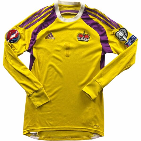 Liechtenstein Liechtensteini válogatott 2014 Adidas kapus Fabian foci mez S-es