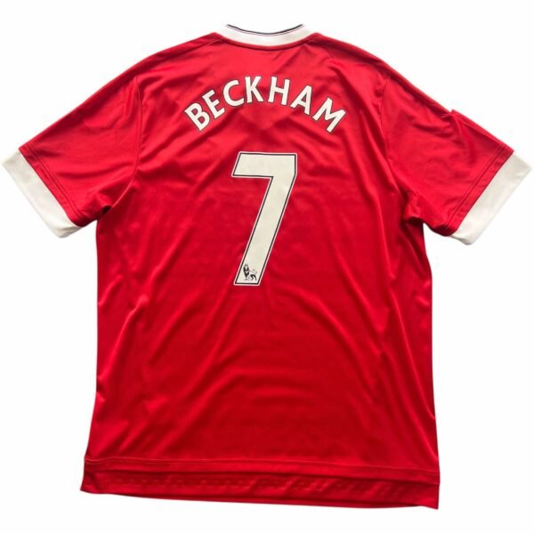 Manchester United 2015-16 Adidas hazai David Beckham foci mez XL-es