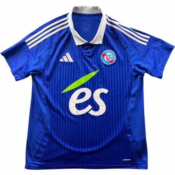 Strasbourg 2024-25 Adidas hazai foci mez XL-es