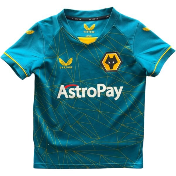 Wolverhampton 2022-23 Castore vendég foci mez gyerek XXS-es