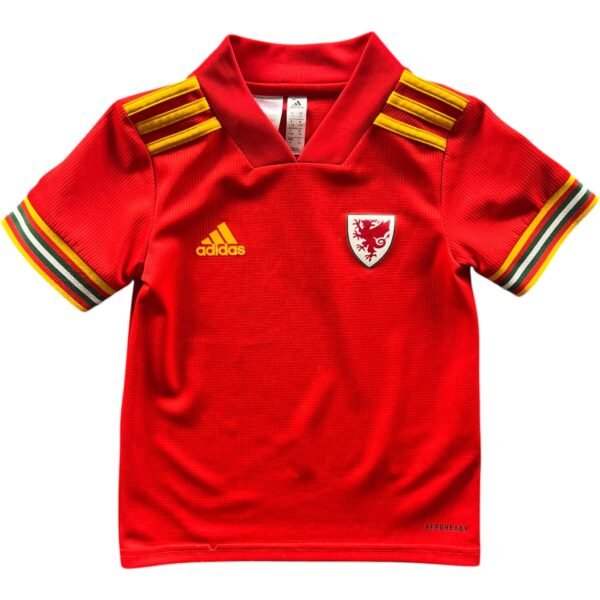 Wales Walesi válogatott 2019-21 Adidas hazai foci mez gyerek 110-es