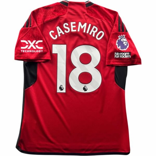 Manchester United 2023-24 Adidas hazai Casemiro *Új* foci mez L-es
