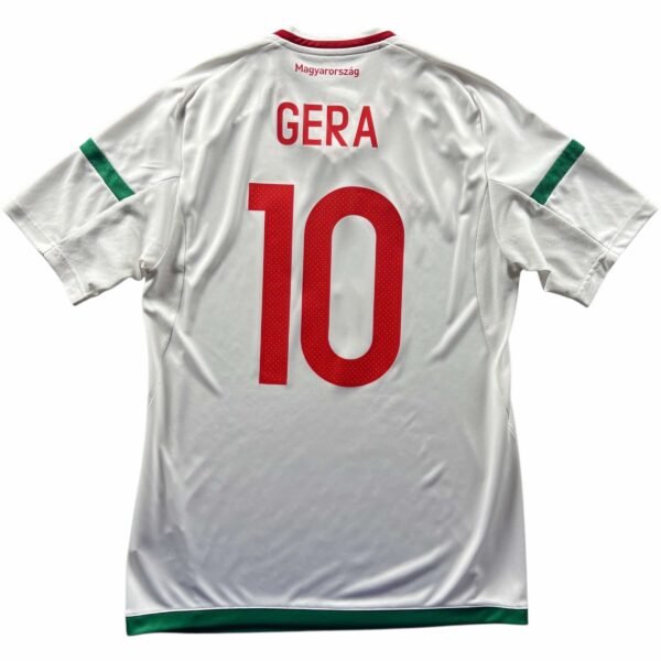Magyarország Magyar válogatott 2016-18 Adidas vendég Gera Zoltán foci mez S-es