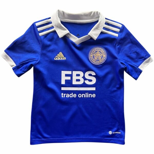 Leicester City 2022-23 Adidas hazai foci mez gyerek 128-as