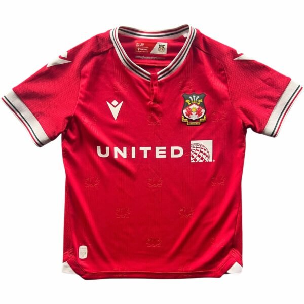 Wrexham 2023-24 Macron hazai foci mez gyerek 120-132-es