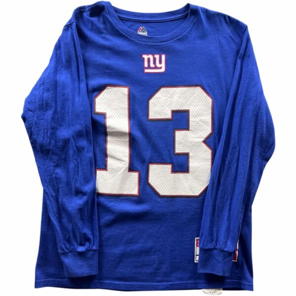 New York Giants Odell Beckham Jr. Majestic NFL hosszú ujjú póló M-es