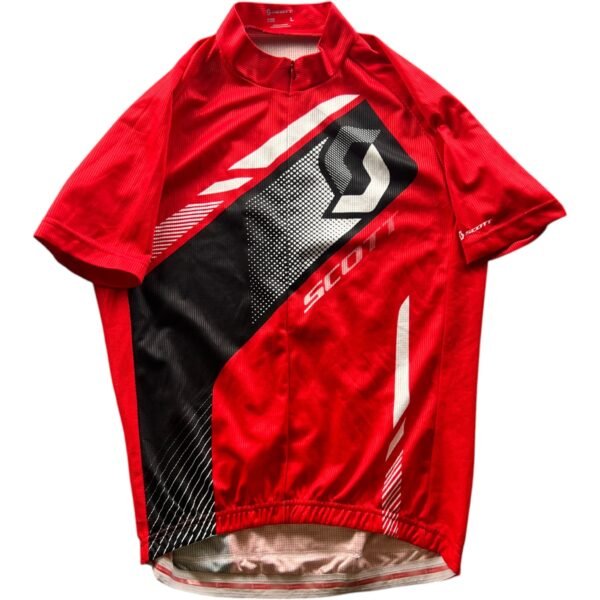 Scott Helium Top red-black-white kerékpáros mez L-es