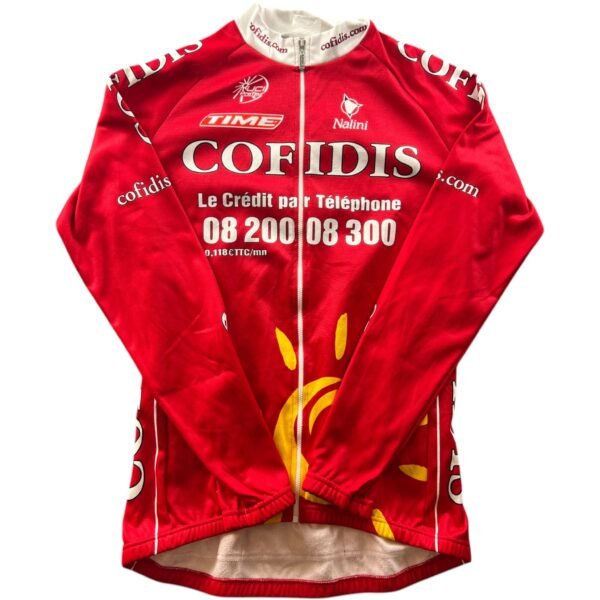 Nalini Cofidis hosszú ujjú thermo kerékpáros mez XL-es